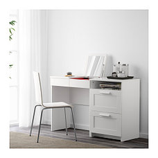 Столик туалетный+комод БРИМНЭС с 2 ящиками белый ИКЕА, IKEA , фото 3