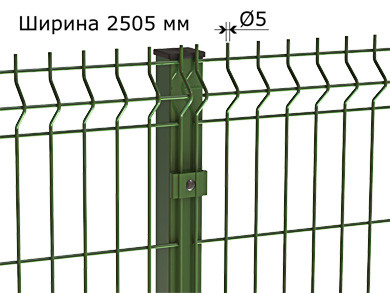 3D забор из сварной сетки - фото 5 - id-p3547315