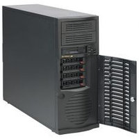 Сервер Tower 4U, 1xXeon E3-1200 v5/v6, 4xDDR4 UDIMM 2400, 4x3.5HDD, RAID 0,1,10,5, 2xGLAN, 500W