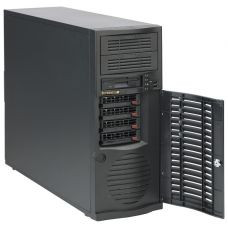 Сервер Tower 4U, 2xXeon E5-2600 v3/v4, 8xDDR4 LRDIMM 2400, 4x3.5HDD, RAID 0,1,10,5, 2xGLAN, 500W