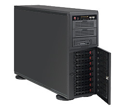 Сервер Tower 4U, 2xXeon E5-2600 v3/v4, 8xDDR4 LRDIMM 2400, 8x3.5HDD, RAID 0,1,10,5, 2xGLAN, 665W