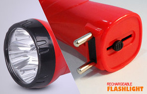 Фонарик аккумуляторный LED MR-3868 Красный