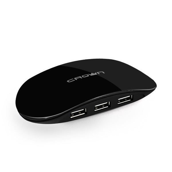 USB-хаб Crown CMH-B20 Black/Silver