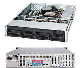 Сервер Rack 2U, 1xXeon E3-1200 v5/v6, 4xDDR4 UDIMM 2400, 8x3.5HDD, RAID 0,1,10,5, 2xGLAN, 600W   