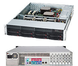 Сервер Rack 2U, 1xXeon E3-1200 v5/v6, 4xDDR4 UDIMM 2400, 8x3.5HDD, RAID 0,1,10,5, 2xGLAN, 600W - фото 1 - id-p36992813