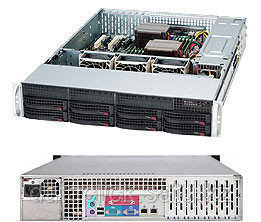 Сервер Rack 2U, 1xXeon E3-1200 v5/v6, 4xDDR4 UDIMM 2400, 8x3.5HDD, RAID 0,1,10,5, 2xGLAN, 600W   , фото 2