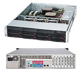 Сервер Rack 2U, 2xXeon E5-2600 v3/v4, 8xDDR4 LRDIMM 2400, 8x3.5HDD, RAID 0,1,10,5, 2xGLAN, 600W   