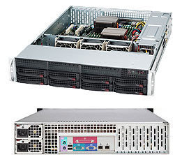 Сервер Rack 2U, 1xXeon E3-1200 v5/v6, 4xDDR4 UDIMM 2400, 8x3.5HDD, RAID 0,1,10,5, 2xGLAN, 2x720W   , фото 2