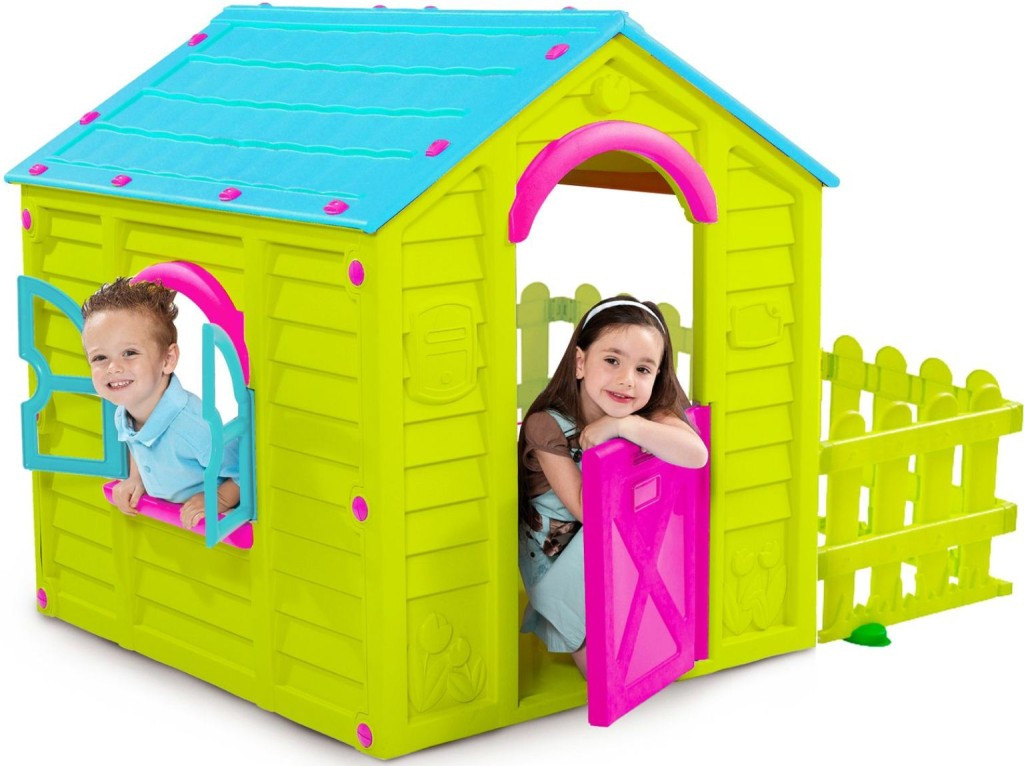 Детский игровой домик Keter садовый зелёный-бирюзовый, фото 1