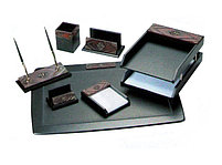 Набор настольный 7 предметов, дерево, черный Good Sunrise, фото 4