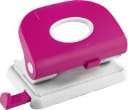 Дырокол на 2отверстия, 1-15л, пластик, розовый Laco, фото 1