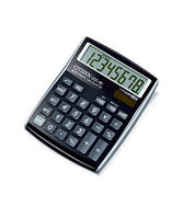 Калькулятор 8-разрядный 135x108x24мм, черный Citizen