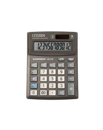 Калькулятор настольный Citizen Correct SD-212 12-разрядный 138x103x24мм, черный