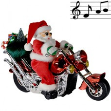 Декорация Дед Мороз на мотоцикле 23х35см - фото 1 - id-p37008265