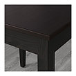 Стол ЛЕРХАМН 74x74 см черно-коричневый ИКЕА, IKEA, фото 2