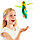 Zippi Pets Интерактивная, летающая птичка (Зеленая), фото 3