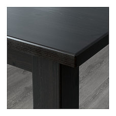 Стол раздвижной СТУРНЭС коричнево-чёрный 147/204x95 см ИКЕА, IKEA, фото 3