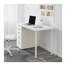 Стол письменный ЛАГКАПТЕН /АЛЕКС 120х60 белый ИКЕА, IKEA, фото 3