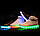 LED Кроссовки со светящейся подошвой, белые высокие, размеры 36-41, фото 7