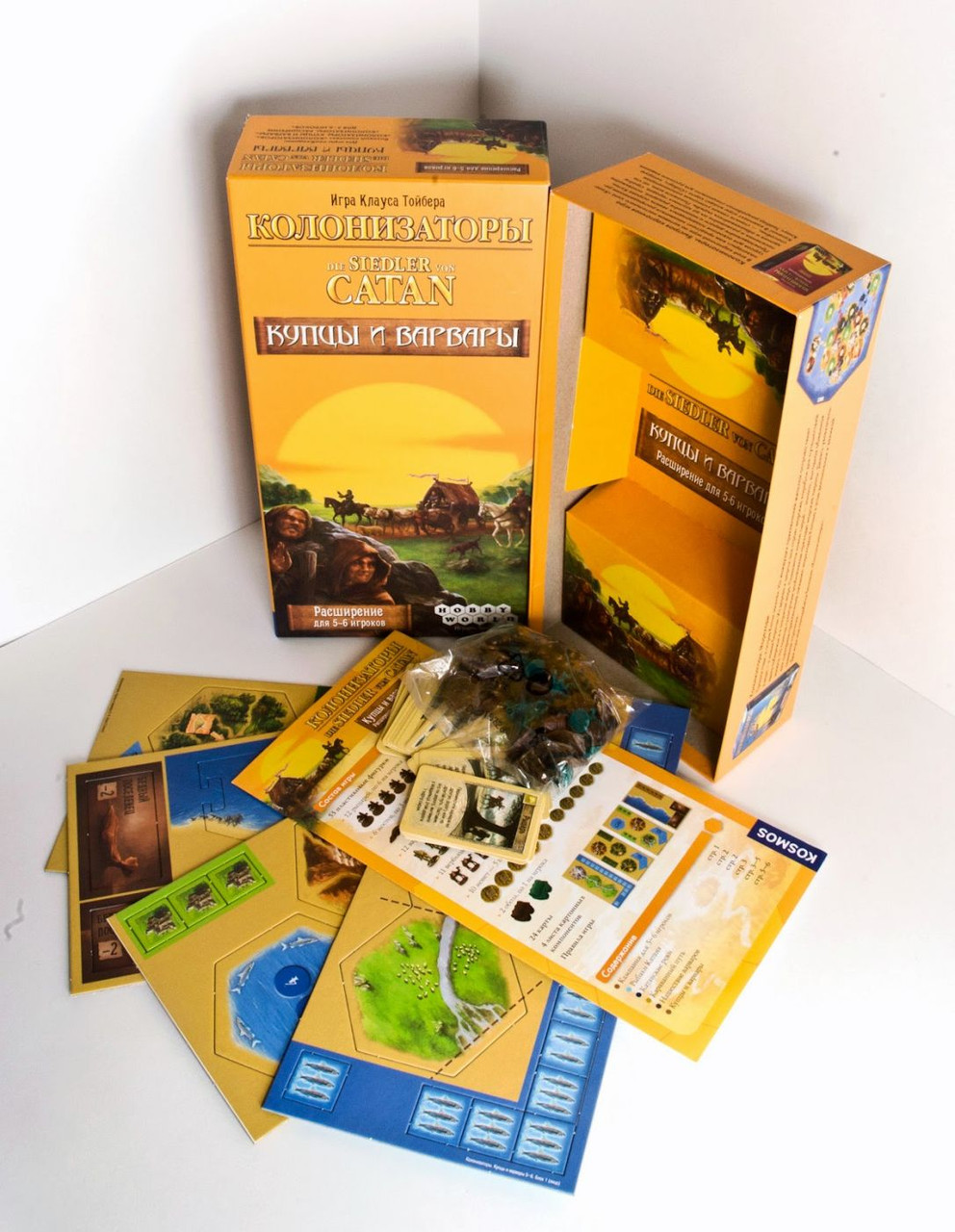 Настольная игра Колонизаторы. Расширение Купцы и варвары на 5-6 игроков