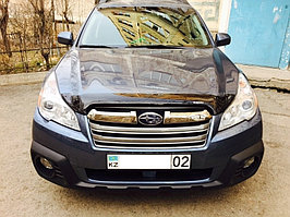 Мухобойка (дефлектор капота) Subaru Legacy 2010-2014 (Euro type) OEM с логотипом