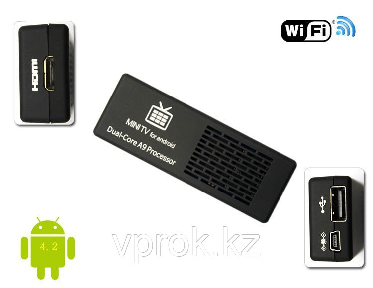 Мини-приставка "Mini PC for android 4.2.2,Dual-Core A9 Processor ,DDR3 1GB,M:MK808B" - фото 2 - id-p37220323