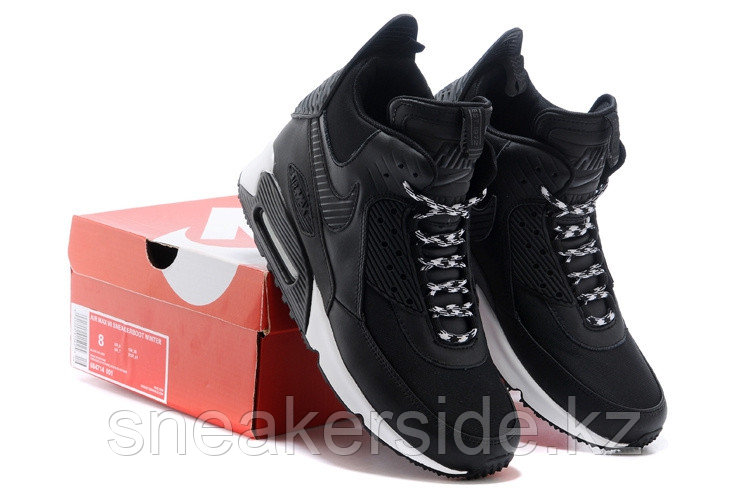 Зимние кроссовки Nikе Air Max 90 Sneakerboot Black White (40-45) - фото 5 - id-p37228357