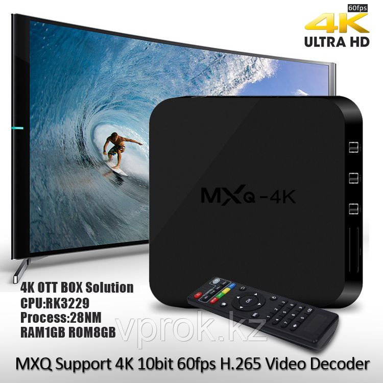 Мини-приставка "TV-Box OTT 4к Ultra HD android KitKat 4.4,Quad-Core Cortex A7 Processor, M:MXQ 4K" - фото 4 - id-p37239742