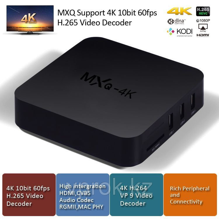 Мини-приставка "TV-Box OTT 4к Ultra HD android KitKat 4.4,Quad-Core Cortex A7 Processor, M:MXQ 4K" - фото 5 - id-p37239742