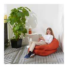 Пуф-мешок д/дома/сада БУССЭН оранжевый ИКЕА, IKEA, фото 3