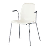 Кресло легкое ЛЕЙФ-АРНЕ белый/хромированный ИКЕА, IKEA