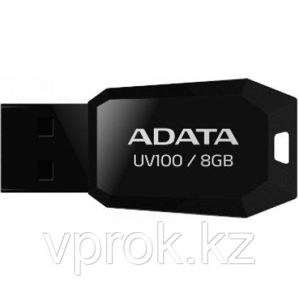 USB-флеш-накопитель "A-DATA USB Dash Drive 2.0 8GB Slim Bevelled M:UV100 Black" - фото 1 - id-p37280050