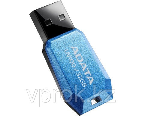 USB-флеш-накопитель "A-DATA USB Dash Drive 2.0 32GB Slim Bevelled M:UV100 Blue" - фото 1 - id-p37280172