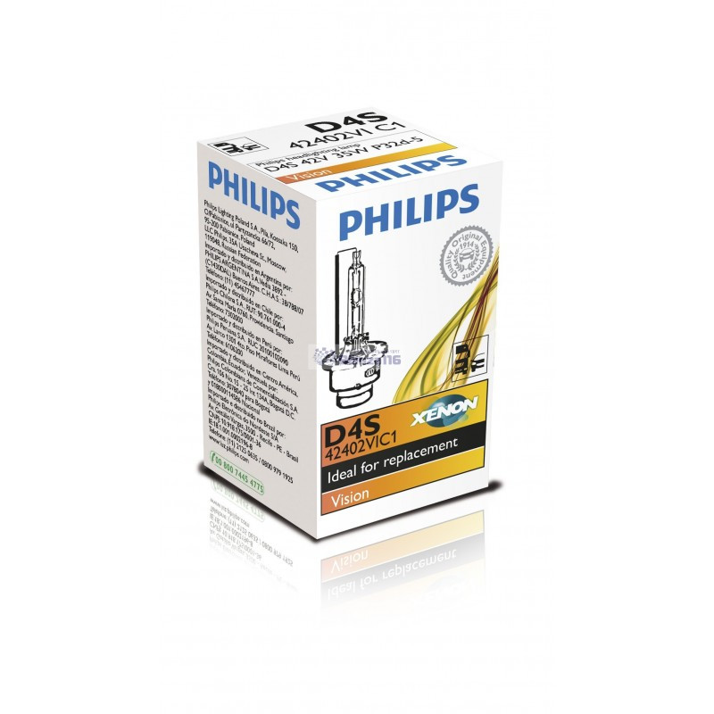 Ксеноновая лампа Philips D4S, 42 В, 35 Вт 42402VIC1