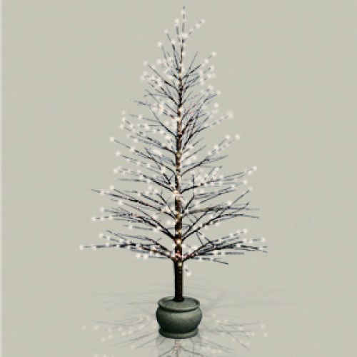 Декорация зимнее дерево 1,2м с мерцанием огней - фото 1 - id-p37321561
