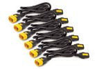 Power Cord Kit (6 ps), Locking, IEC 320 C13 to IEC 320 C14, 10A, 208/230V, 0,6 m (repl. AP8702S)