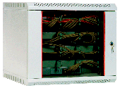 Шкаф телекоммуникационный настенный 9U (600х300) дверь стекло, [ШРН-9.300](ШРН 9.300)