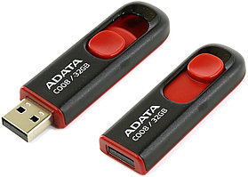 USB-флеш-накопитель "A-DATA  USB Flash Drive 2.0      32GB Compact  M:C008 Black &Red"