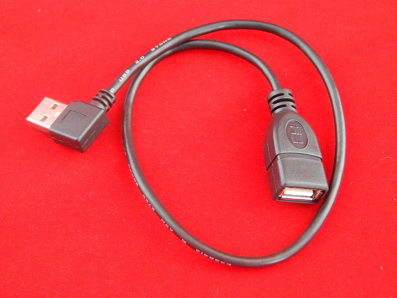 Кабель USB А на угловой  (0.4M)