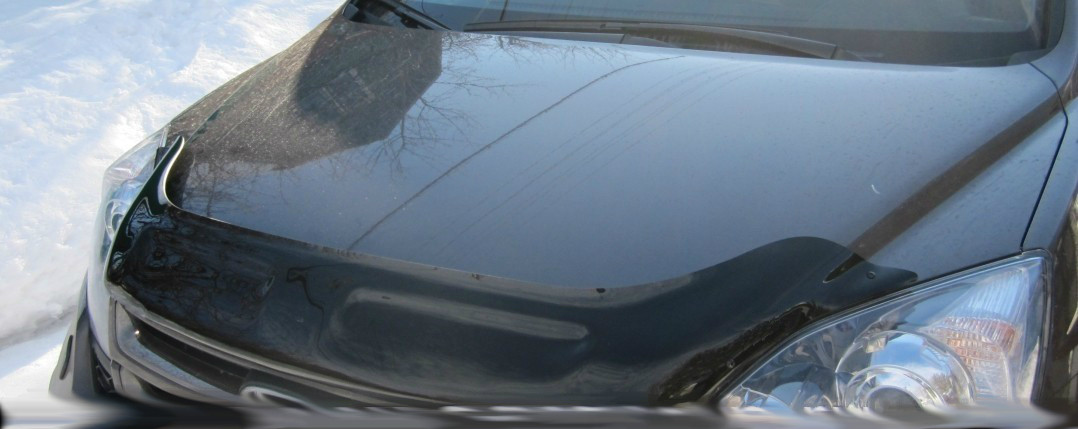 Мухобойка (дефлектор капота) EGR Honda CR-V 2010-2012 с логотипом