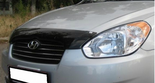 Мухобойка (дефлектор капота) EGR Hyundai Accent 2006-2009