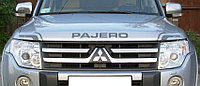 Мухобойка (дефлектор капота) EGR Mitsubishi Pajero 4 2007+ silver