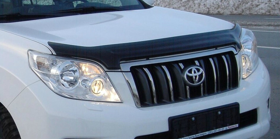 Мухобойка (дефлектор капота) EGR Toyota Land Cruiser Prado 150 2009-2013 широкий - фото 1 - id-p28786184