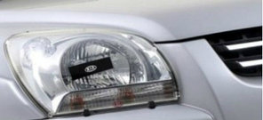 Защита фар EGR Kia Sportage 2005-2010 прозрачная