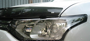 Защита фар EGR Mitsubishi Outlander 2012-2014 с чёрной окантовкой
