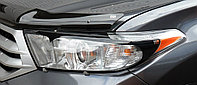 Защита фар EGR Toyota Highlander 2011-2013 с чёрной окантовкой
