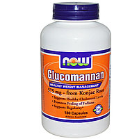 Глюкоманнан, 575 мг (для снижения веса), 180 капсул. Now foods