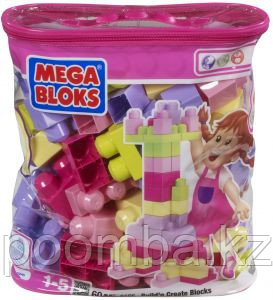 Конструктор РОЗОВЫЙ 60 блоков (Mega Bloks)