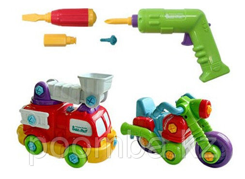 KEENWAY Набор BUILD N PLAY подъемник+мотоцикл( 2 в 1 )