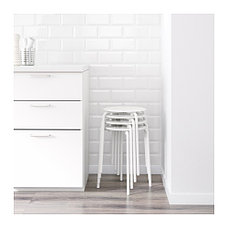 Табурет МАРИУС белый ИКЕА, IKEA, фото 6